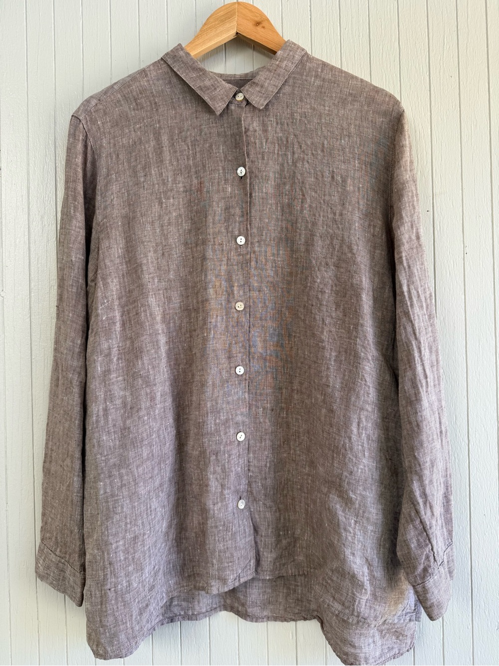J.Jill Linen Button-down Blouse